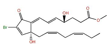 (4S,5E,7Z,12R,14Z,17Z)-4-Hydroxy-17,18-didehydrobromovulone 3